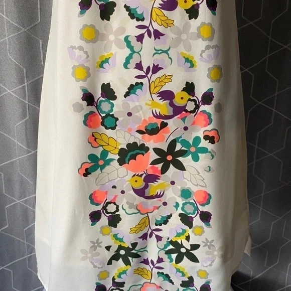 COPY - MERONA-FLORAL FRONT SHEATH  DRESS-SIZE SMALL - Picture 6 of 11